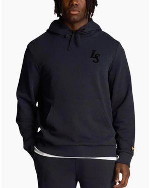 Lyle & Scott Lyle & Scott Club Emblem Dark Hoodie - Blue