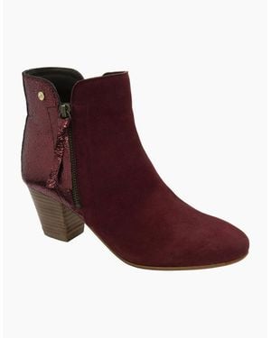 Ravel Tay Ankle Boots - Red