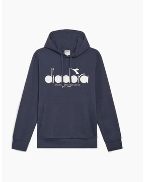 Diadora Logo Denim Hoodie - Blue