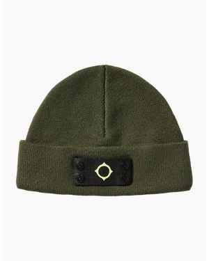 Ma Strum Badge Bronze Beanie - Green