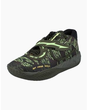 PUMA Mb.05 Camo La Melo Ball Basketball Trainers 312795 01 - Green