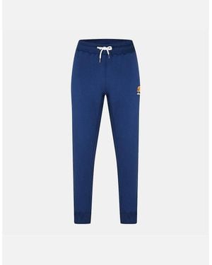 Ellesse Solid Patterned Front Pocket Slim Joggers - Blue