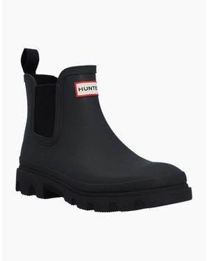 HUNTER Downpour Rubber Wellington Boots - Black