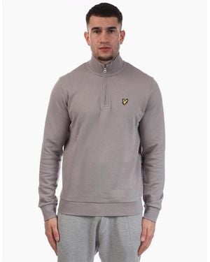 Lyle & Scott Quarter Zip Sweatshirt - Grey