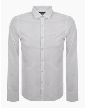 Replay Cotton Slim Fit Shirt - White