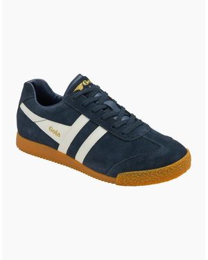 Gola Harrier Suede Trainers - Blue