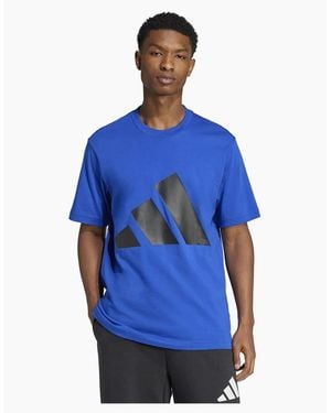 adidas Ess Big Logo T-Shirt - Blue