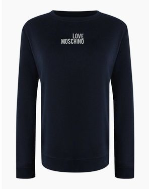 Love Moschino Long Sleeve T-Shirt Small Logo - Blue