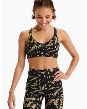 Roxy Heart Into It Medium Support Sports Bra - White