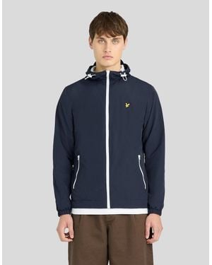 Lyle & Scott Contrast Zip Water Resistant Jacket - Blue