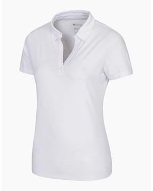 Mountain Warehouse Ladies Uv Protection Polo Shirt - White
