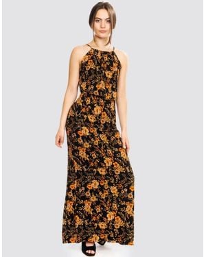 Samsøe & Samsøe Willow Long Aop Dress 5687 - Metallic