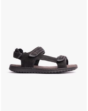 Hush Puppies Neville Quarter Strap Sandals - Black