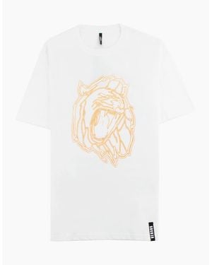 Versus Versace Versus Lion Head Print T-Shirt - White