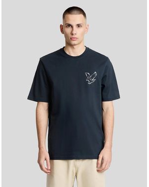 Lyle & Scott Back Print Graphic T-Shirt - Blue