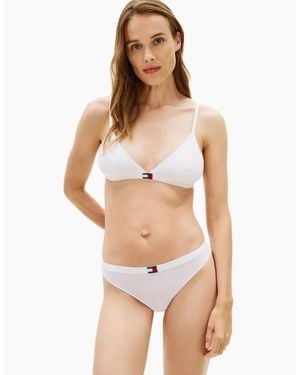 Tommy Hilfiger 3-Pack Heritage Logo Triangle Bras - White