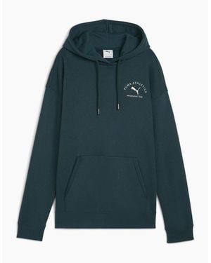 PUMA Class Relaxed Overhead Tech Fleece Hoodie - Blue