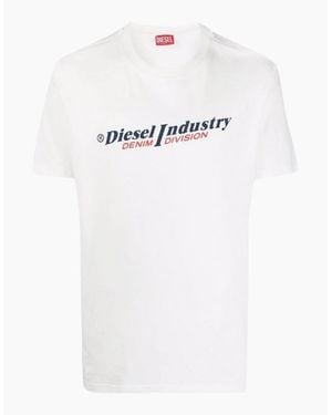 DIESEL Industry Denim Division Logo T-Shirt - White