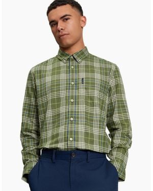 Ben Sherman Multi Check Long Sleeve Shirt - Green