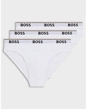 BOSS Boss 3 Pack Power Briefs - White