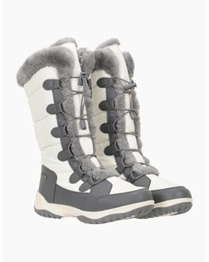 Mountain Warehouse Ladies Snowflake Extreme Long Snow Boots - White