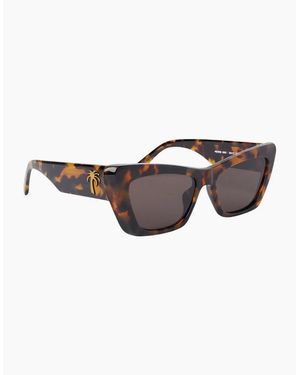 Palm Angels Fairfield Rectangle Sunglasses - Brown