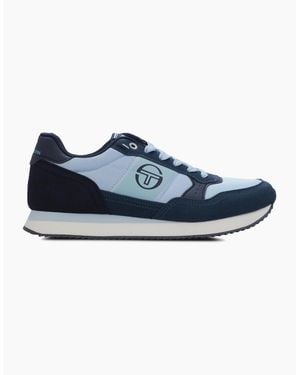 Sergio Tacchini Monza Low Top Trainers With Logo Print - Blue