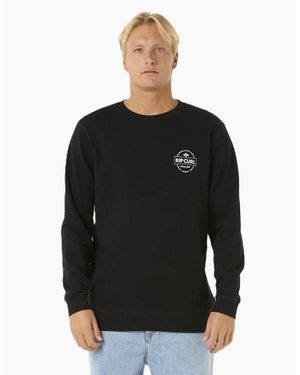 Rip Curl Rip Curl Stapler Crew Sweatshirt - Black