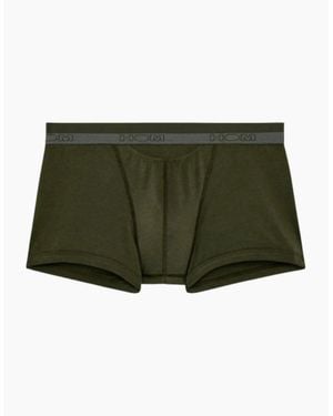 Hom Sumptuous Ho1 Boxer Trunk, Dark Khaki - Green