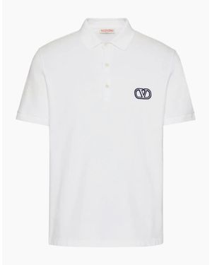 Valentino Vlogo Polo Shirt - White
