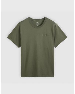 Levi's Levi's Headline Logo Cotton Relaxed Fit T-Shirt - Green