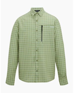 Regatta Checked Insect Repellent Travel Shirt - Green