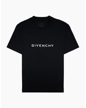 Givenchy Paris Reverse Logo 'Slim Fit' T Shirt 001 - Black