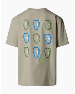 The North Face T Shirts Nse Oversized Crew Neck Short Sleeve Cotton - Multicolour