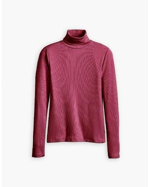 Levi's Levi's Turtleneck Long Sleeve Slim Fit T-Shirt - Red