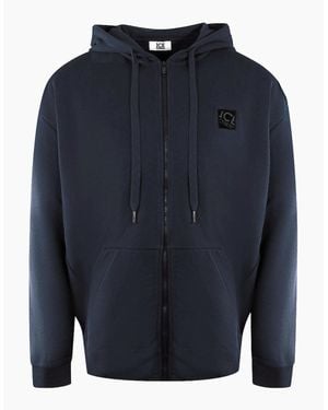 Iceberg Ice Small Block Logo Zip-Up Hoodie - Blue