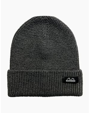 Bleubird Adults Elements Ribbed Knit Cuffed Beanie - Grey