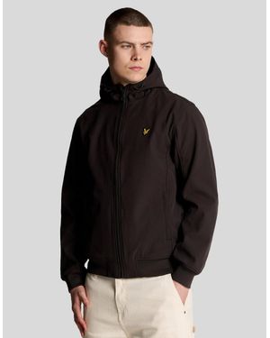 Lyle & Scott Mesh Lined Softshell Jacket - Black