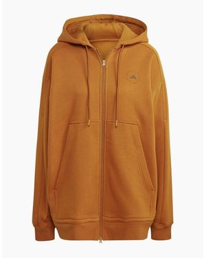 adidas Oversize Drop Shoulder Hooded Sweatshirt - Orange