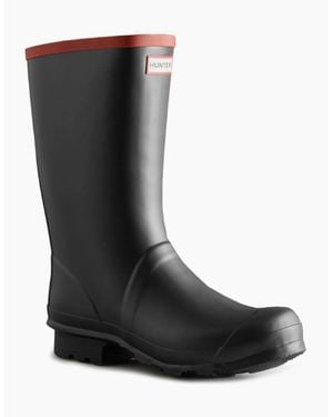 HUNTER Argyll Short Knee Wellingtons - Black