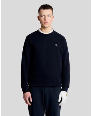 Lyle & Scott Eagle Cotton Crew Neck Sweatshirt - Blue