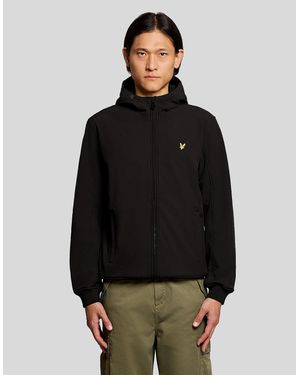 Lyle & Scott Fleece Lined Softshell Jacket - Black