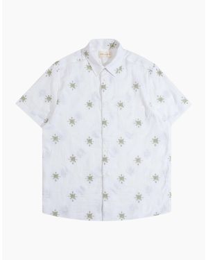 Far Afield Sun Seeker Jacquard Shirt - White