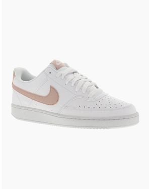 Nike Trainers Court Vision Low Leather Lace Up Uk Size - White