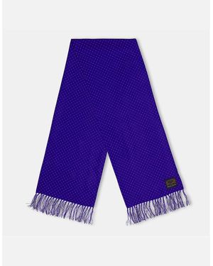 Luke 1977 Polka Dot Oblong Scarf - Blue