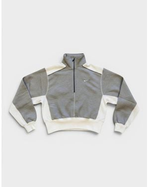 Nike Quarter Zip Pullover Sweatshirt - Grey