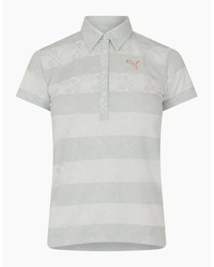 PUMA Golf Ss Border Polo - Grey