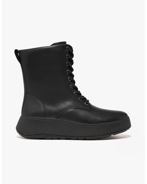 Fitflop F-Mode Flatform Ankle Boots All - Black