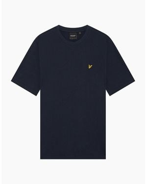Lyle & Scott Lyle & Scott Popcorn Jacquard T-Shirt - Blue