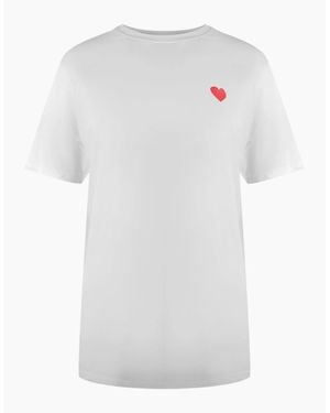 Love Moschino Heart Logo T-Shirt - White